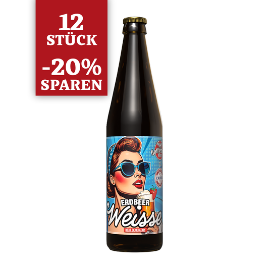 12 x 0,33 l Erdbeerweiße