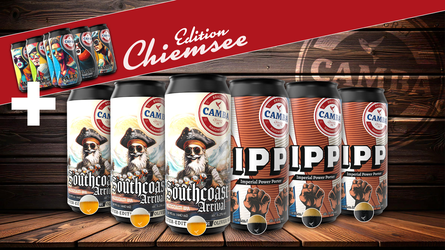 NEU: 12er Camba Bier Abo mit Chiemsee Edition