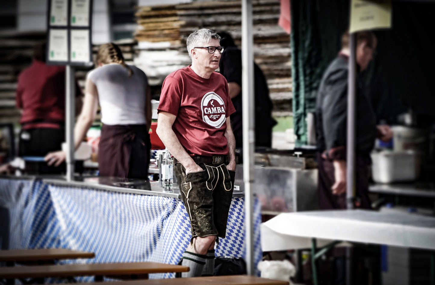 T-Shirt mit Camba-Labelprint