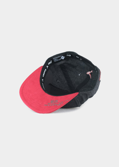 "CAMBA" Cap - Bavarian Caps grau/rot mit Metallpatch